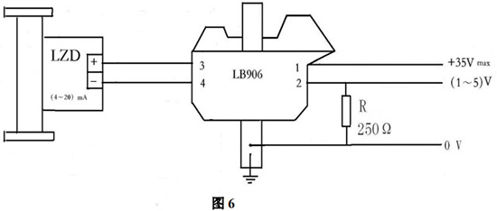 液體轉(zhuǎn)子流量計本安防爆接線圖